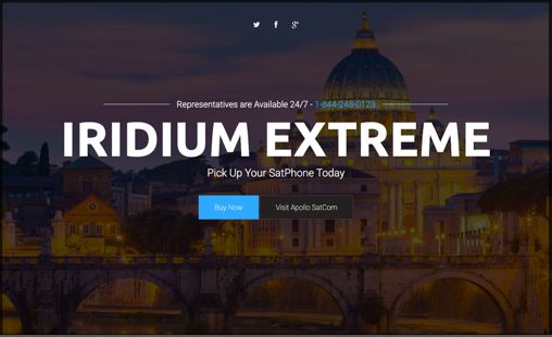 Iridium Extreme Marketing Campaign